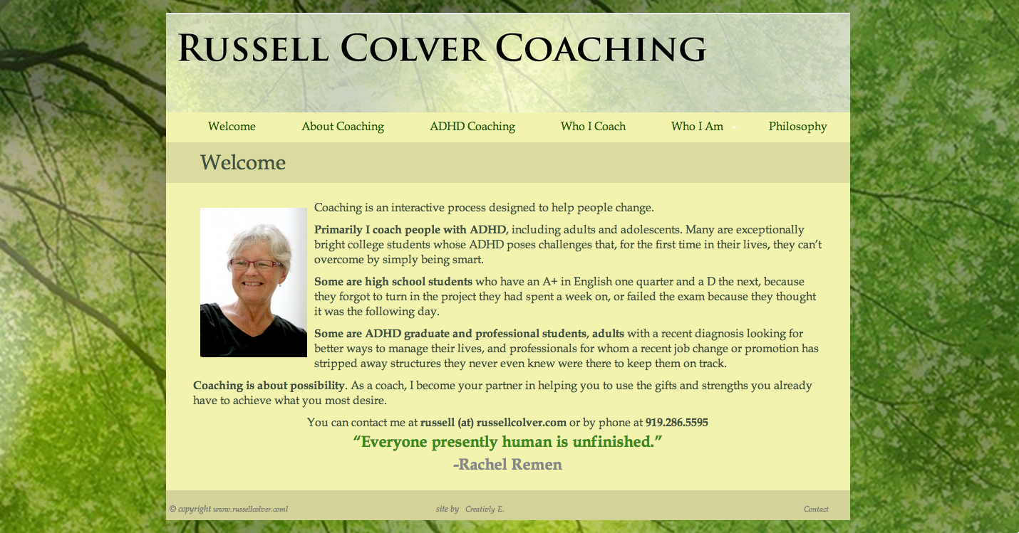 Russell Colver Coaching Russell Colver Coaching Website